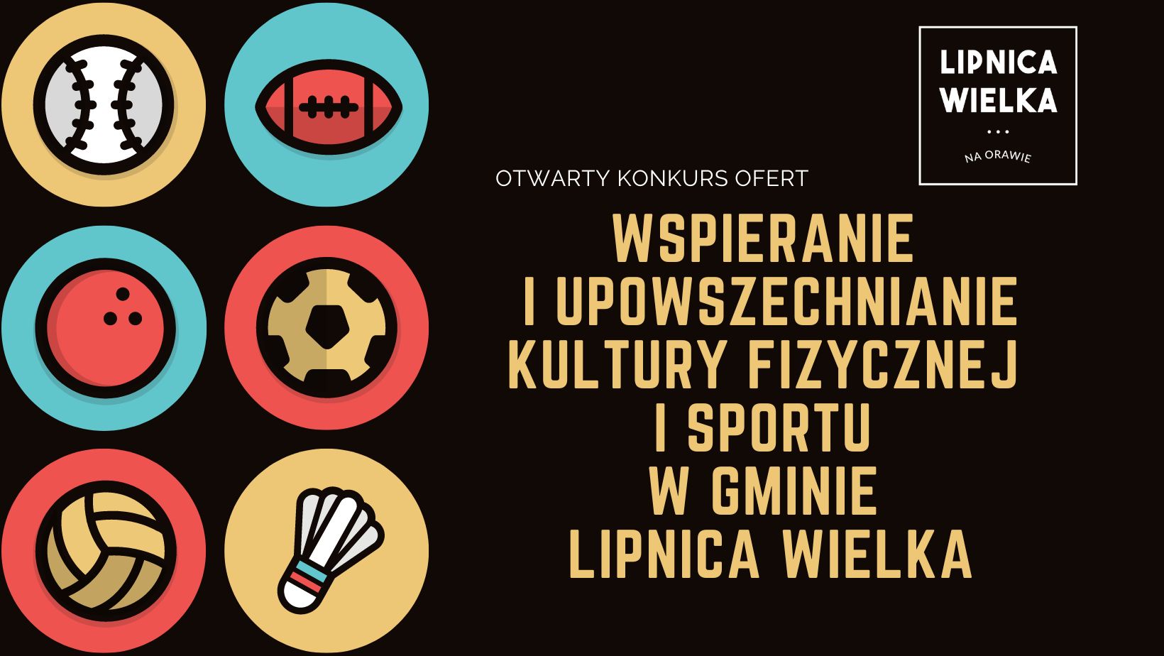Wspieranie i upowszechnianie kultury fizycznej i sportu w Gminie Lipnica Wielka