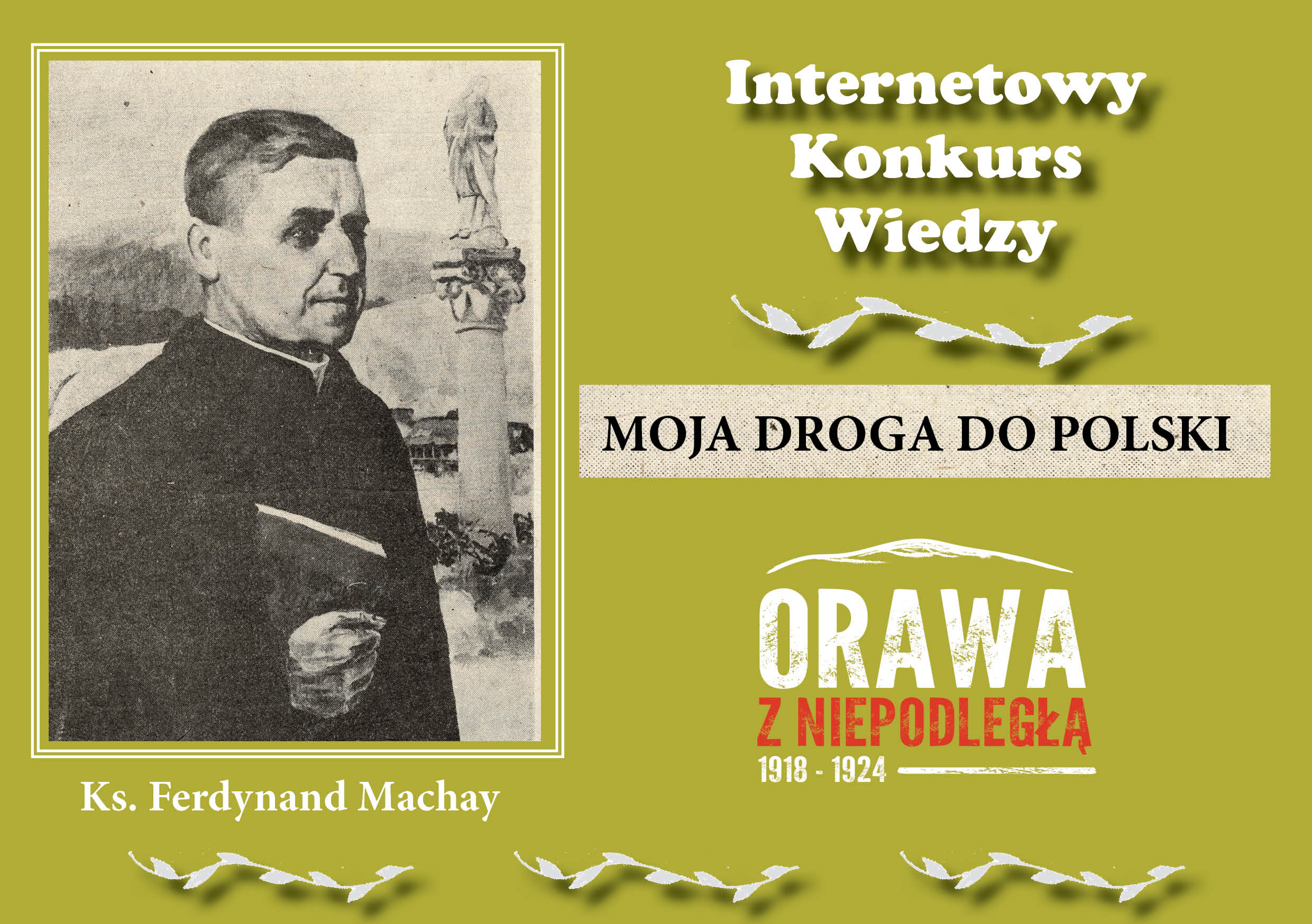 nternetowy Konkurs Wiedzy pn. „Moja droga do Polski” - plakat