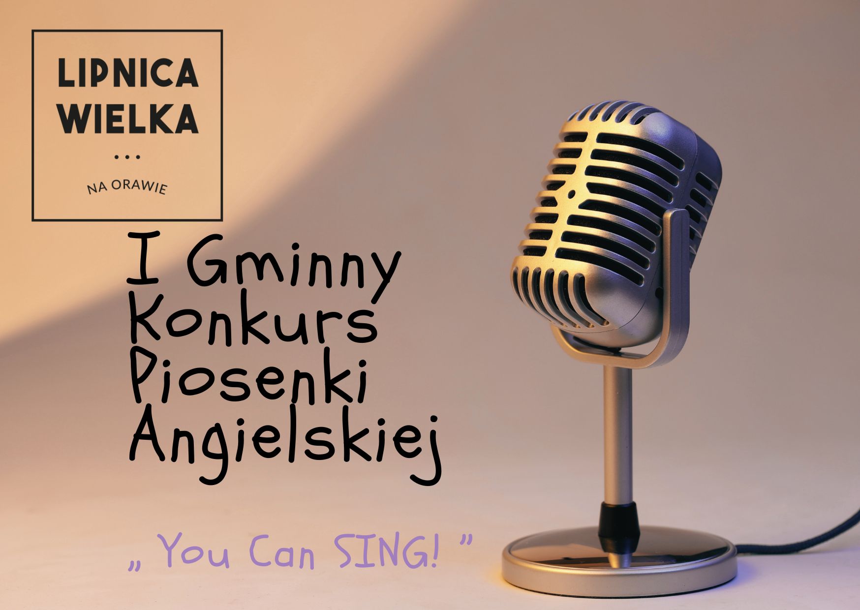 I Gminny Konkurs Piosenki Angielskiej "You can SING!"